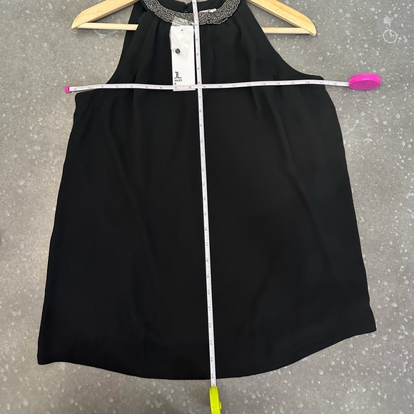 JULES & Leopold Black Trim Mock-Neck Blouse (Size XS) - Picture 9 of 9